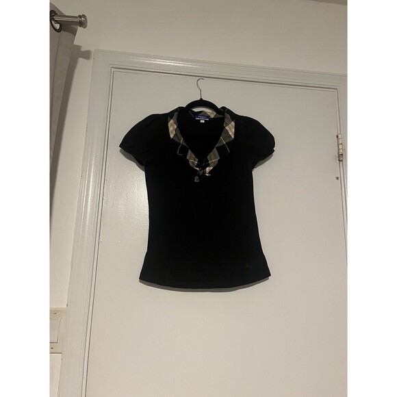 Burberry Blue Label Short Sleeved Cut and Sewn Nova Check Size 38 Ladies - Picture 2 of 6